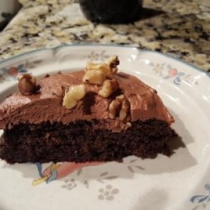 Flourless Gluten Free Black Bean Chocolate Cake with Butter Cream Cheese Frosting